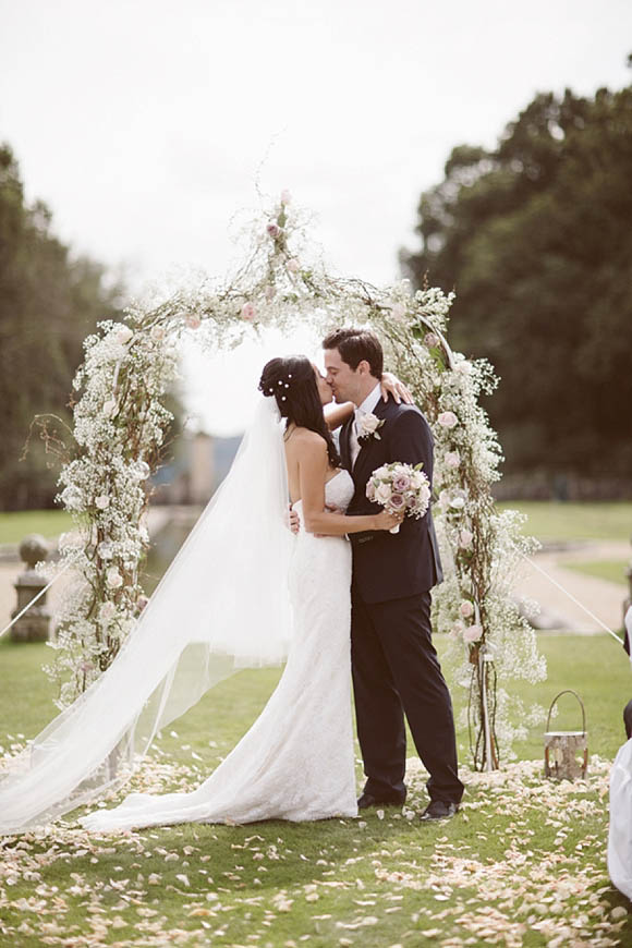 A Vintage Inspired Outdoor Wedding Ceremony with a Traditional Chinese Tea and Dragon Dance