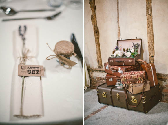 A Vintage Travel Insipired Barn Wedding