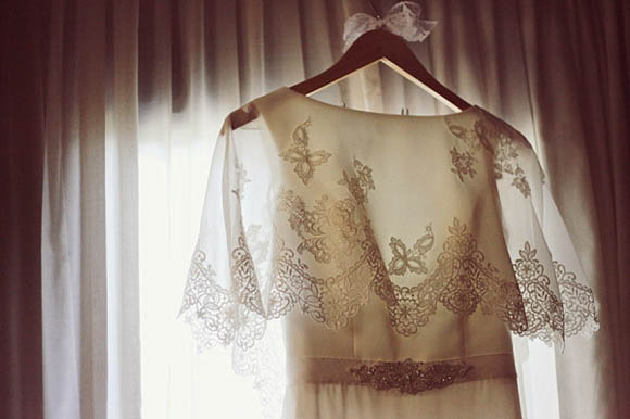 Benjamin Roberts wedding dress for a beautiful wedding in Italy