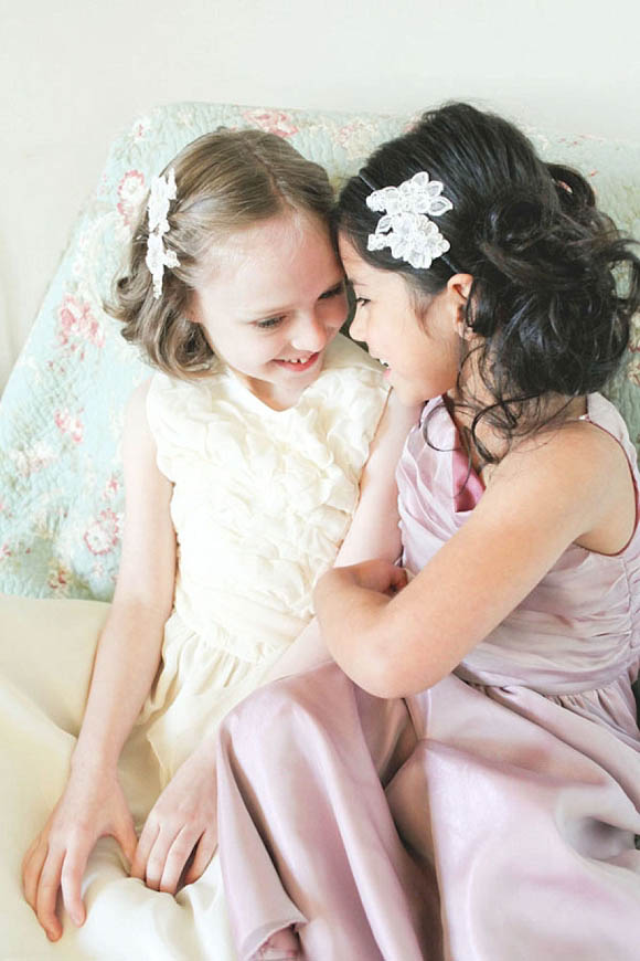 headbands and headpieces for flowergirls and bridesmaids by What Katy Did Next Photography by Sally Thurrell