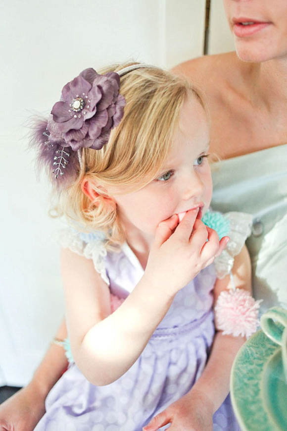 headbands and headpieces for flowergirls and bridesmaids by What Katy Did Next Photography by Sally Thurrell