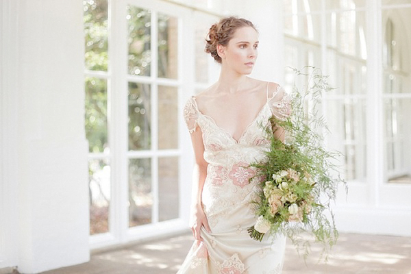 Elegant chic wedding dresses Claire Pettibone Amanda Garrett Cymbeline The Orangery Holland Park