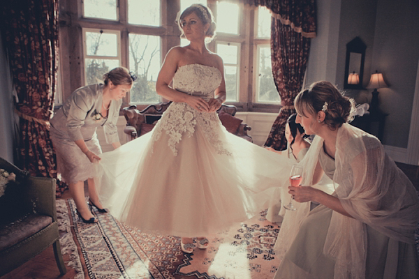 Ellingham Hall Justin Alexander wedding dress vintage wedding