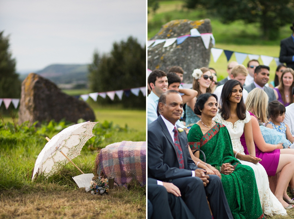 Eco friendly wedding dress by Minna Designs for an outdoor Somerset field and tents wedding