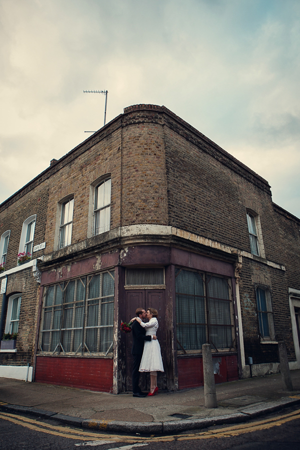 Fur Coat No Knickers 1950s Wedding Dress alternative style wedding photography by Assassynation