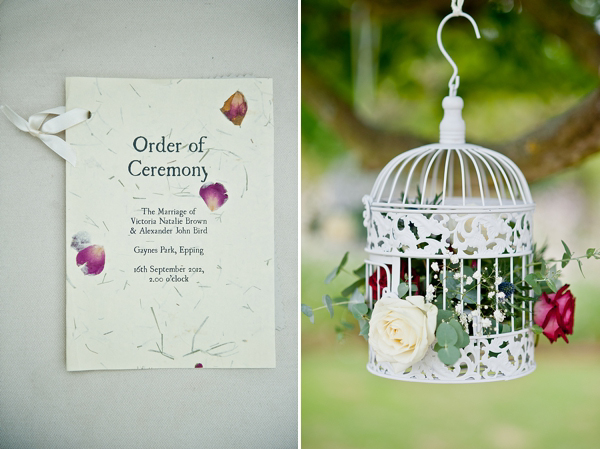 Ornithology and birds inspired wedding