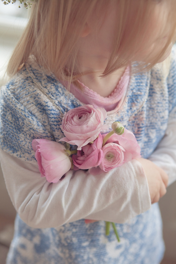 Ranunculus floral crown spring wedding flowers  Cat Hepple Photography