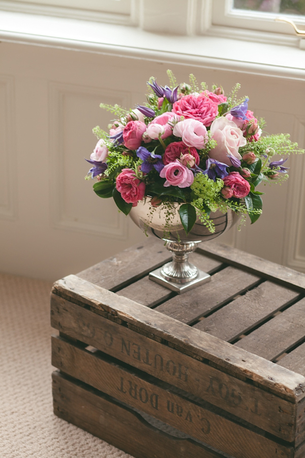 Ranunculus floral crown spring wedding flowers  Cat Hepple Photography