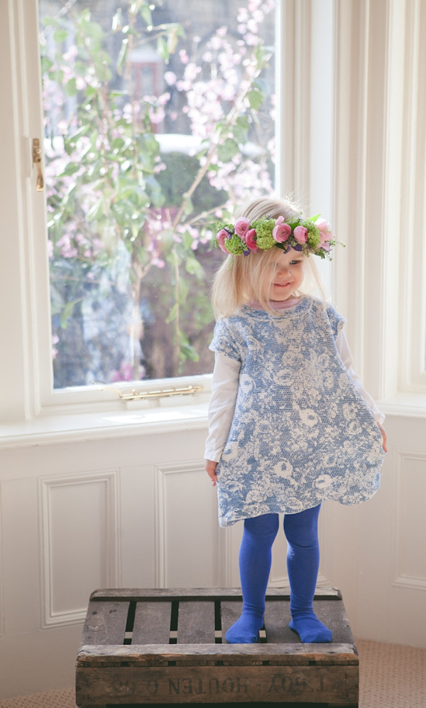 Ranunculus floral crown spring wedding flowers  Cat Hepple Photography