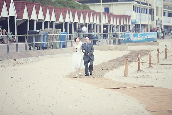 Beach hut wedding Kitty and Dulcie wedding dress