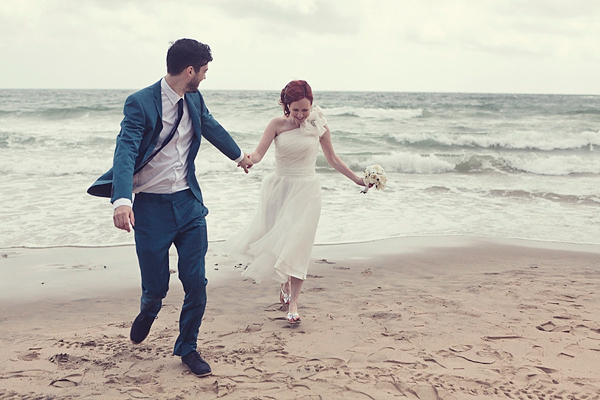 Beach hut wedding Kitty and Dulcie wedding dress