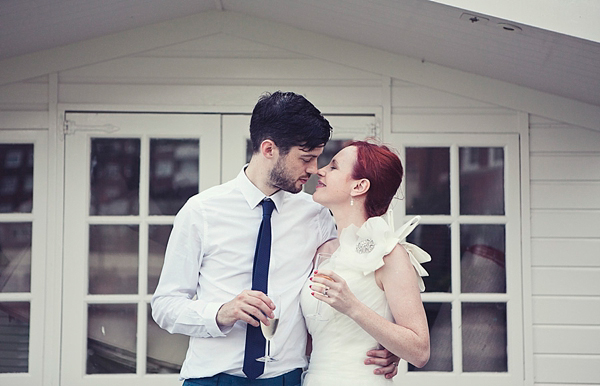 Beach hut wedding Kitty and Dulcie wedding dress