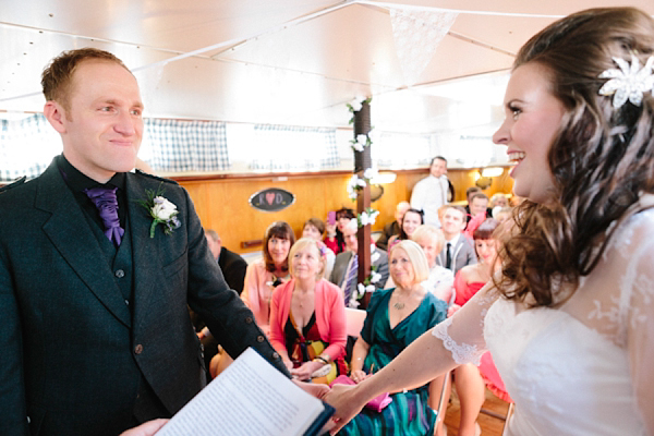 Wedding on a boat