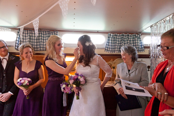 Wedding on a boat