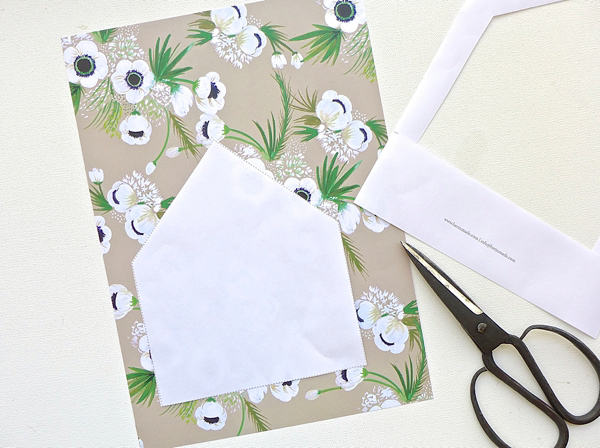 DIY Fancy Wedding Envelope Liner Tutorial by Berinmade for Love My Dress