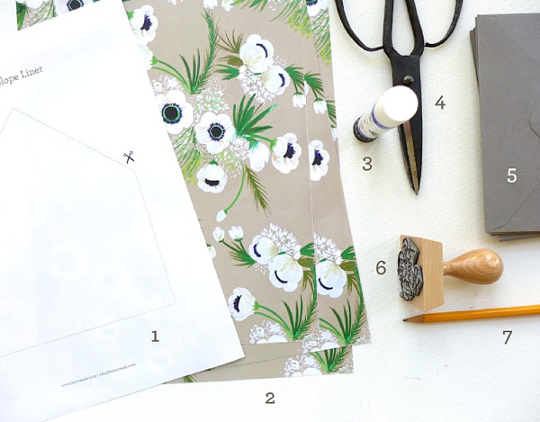 DIY Fancy Wedding Envelope Liner Tutorial by Berinmade for Love My Dress