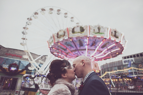 1960s inspired short wedding dress Electric Cinema Wedding Photos by Anna Hardy