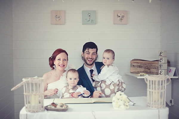 Beach hut wedding Kitty and Dulcie wedding dress