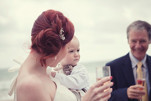 Beach hut wedding Kitty and Dulcie wedding dress