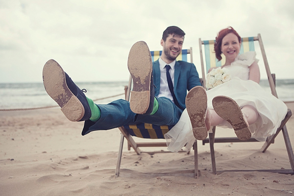 Beach hut wedding Kitty and Dulcie wedding dress