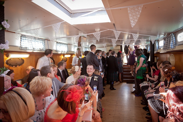 Wedding on a boat