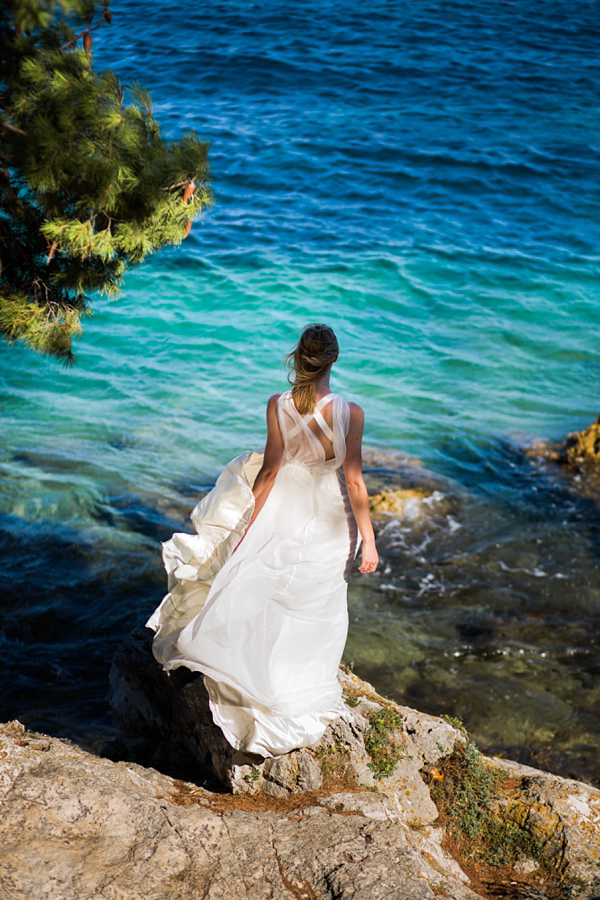 Bohemian beach bride weddings in Croatia photography by Sarah Falugo