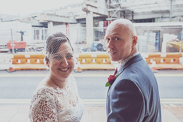 1960s inspired short wedding dress Electric Cinema Wedding Photos by Anna Hardy