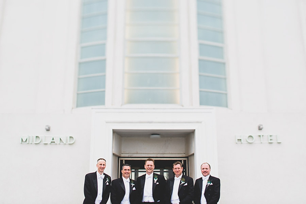 1920s inspired wedding Midland Hotel Pale Green Wedding Dress