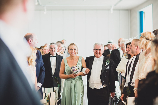 1920s inspired wedding Midland Hotel Pale Green Wedding Dress