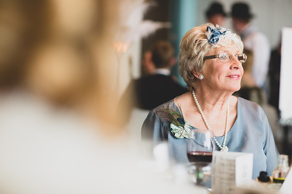 1920s inspired wedding Midland Hotel Pale Green Wedding Dress