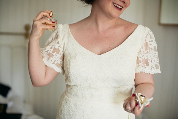 Humanist Scottish Wedding at Crear Flossy & Dossy Wedding Dress // Caroline Weiss Photography