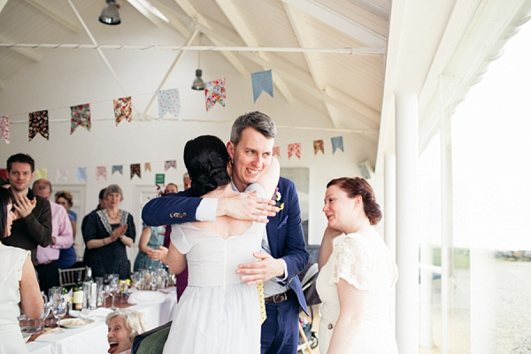 Humanist Scottish Wedding at Crear Flossy & Dossy Wedding Dress // Caroline Weiss Photography