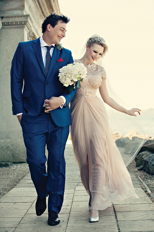 Pale pink hotsell wedding gowns