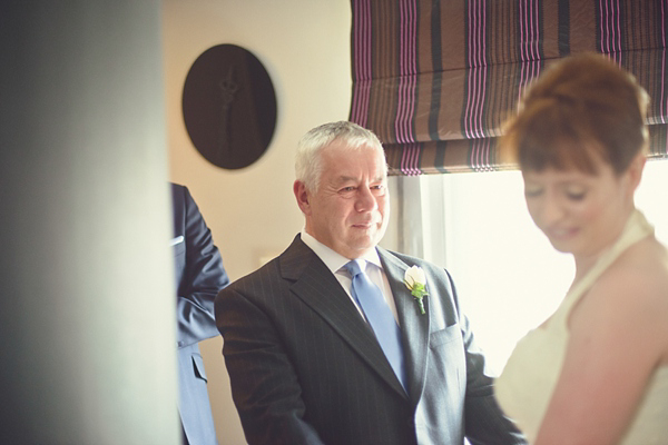 Polka dot 50s style wedding dress Islington Town  Hall Wedding