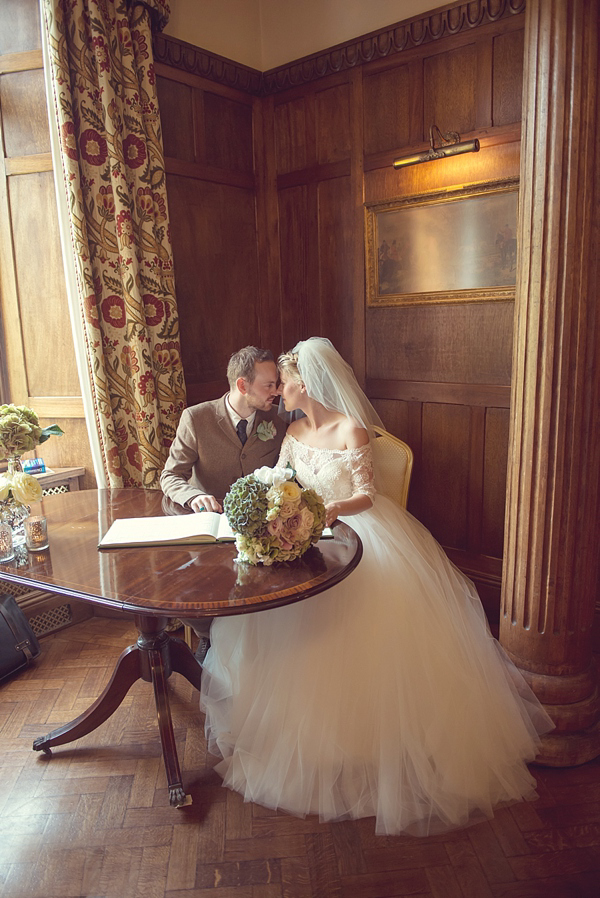 Tara Keeley wedding dress Ellingham Hall wedding