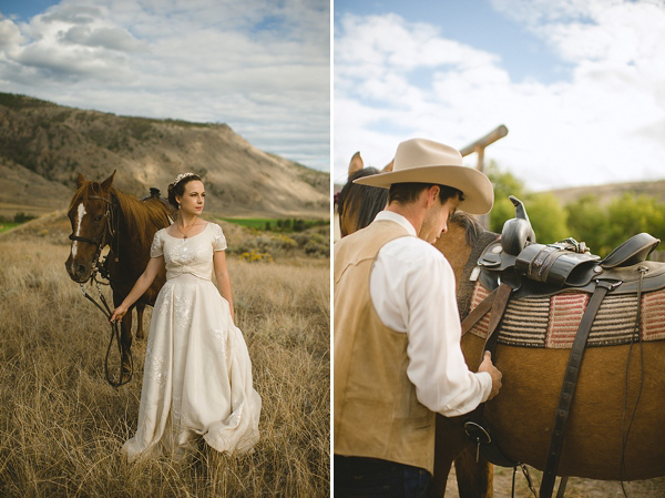 Cowboy ranch wedding