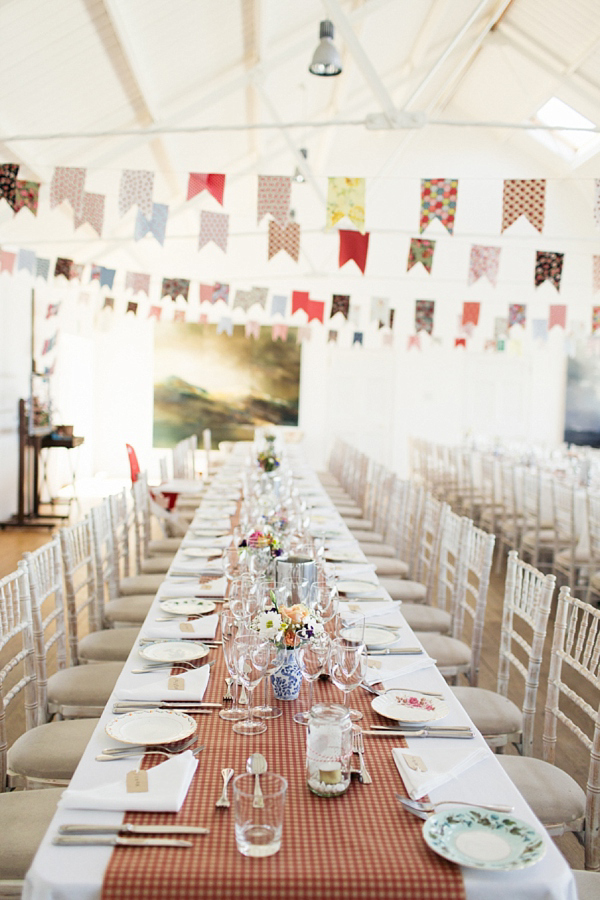 Humanist Scottish Wedding at Crear Flossy & Dossy Wedding Dress // Caroline Weiss Photography