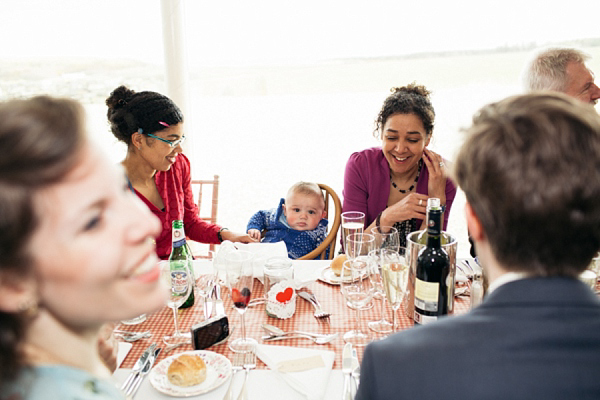 Humanist Scottish Wedding at Crear Flossy & Dossy Wedding Dress // Caroline Weiss Photography