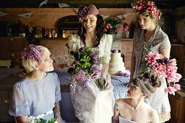 Hippy Bride // Eclectic Bride // Ancient Woodland Inspired Wedding // Photography by Joanna Millington // Venue Keeper And The Dell at Norfolk