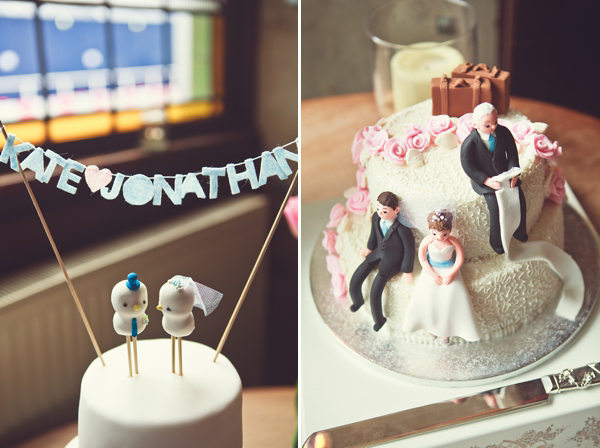 Polka dot 50s style wedding dress Islington Town  Hall Wedding