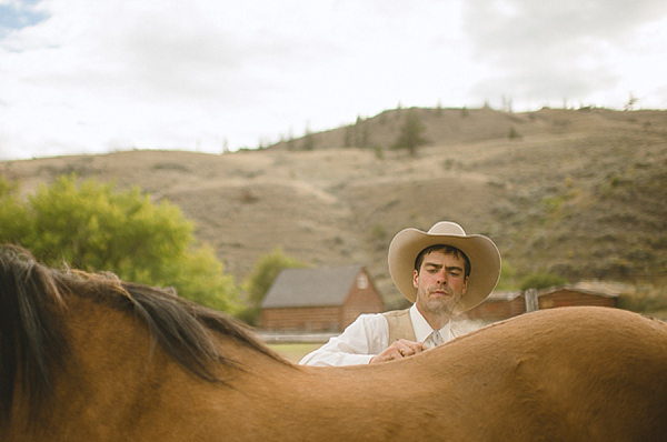 Cowboy ranch wedding