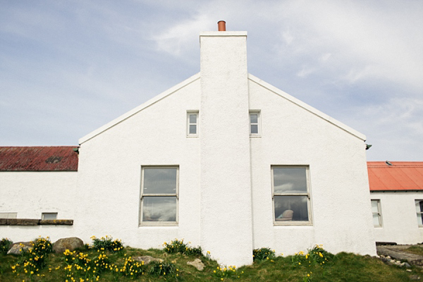 Humanist Scottish Wedding at Crear Flossy & Dossy Wedding Dress // Caroline Weiss Photography