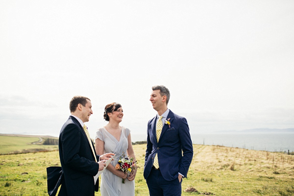 Humanist Scottish Wedding at Crear Flossy & Dossy Wedding Dress // Caroline Weiss Photography