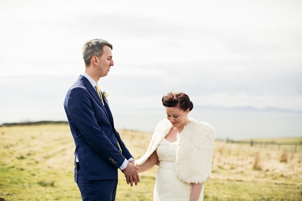 Humanist Scottish Wedding at Crear Flossy & Dossy Wedding Dress // Caroline Weiss Photography