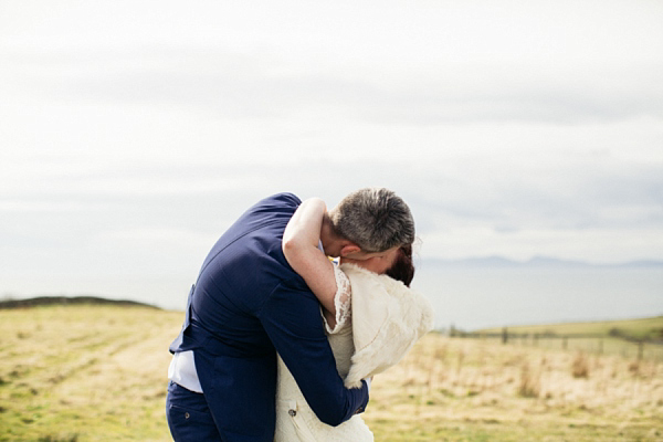 Humanist Scottish Wedding at Crear Flossy & Dossy Wedding Dress // Caroline Weiss Photography