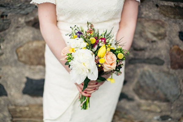 Humanist Scottish Wedding at Crear Flossy & Dossy Wedding Dress // Caroline Weiss Photography