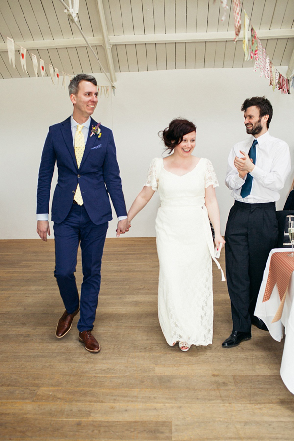 Humanist Scottish Wedding at Crear Flossy & Dossy Wedding Dress // Caroline Weiss Photography