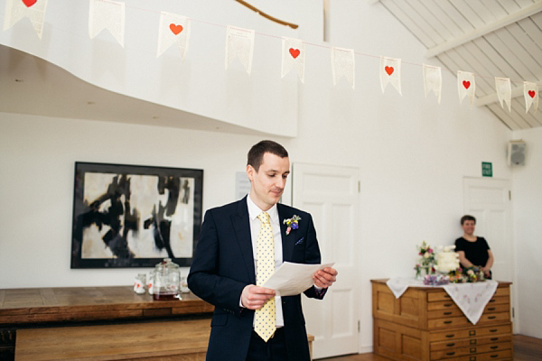 Humanist Scottish Wedding at Crear Flossy & Dossy Wedding Dress // Caroline Weiss Photography