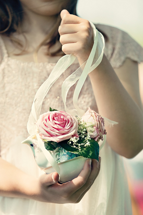 Tadashi Shoji Wedding Dress // Lemon bridesmais dresses // Dottie Photography