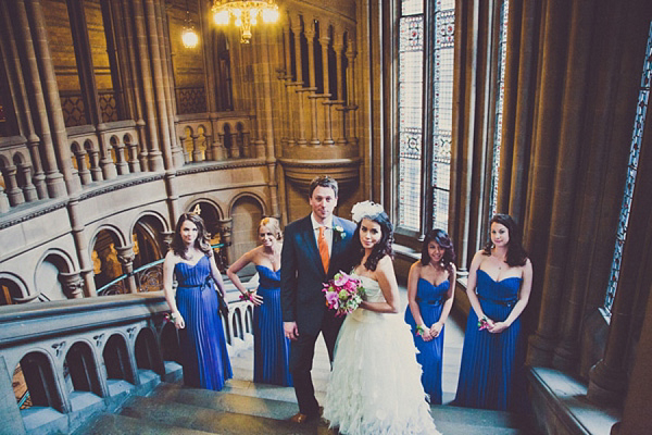 Ostrich Feather Wedding Dress // Andy Wardle Photography